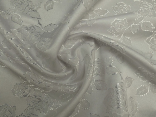 Lady McElroy Woven Jacquard Fabric White