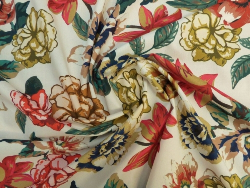 Lady McElroy Marlie Cotton Lawn Fabric White