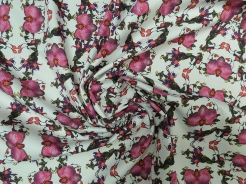 Lady McElroy Woven Stretch Cotton Sateen Fabric Pink