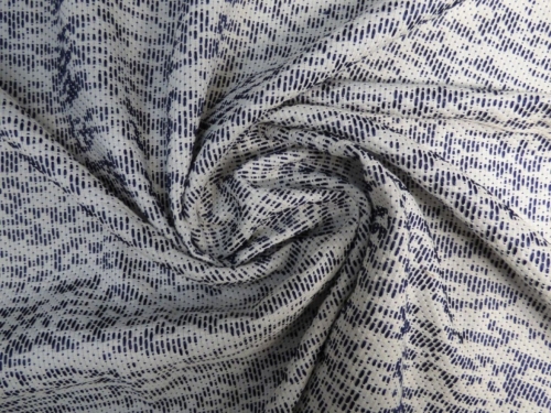 Lady McElroy Textured Woven Jacquard Fabric Navy