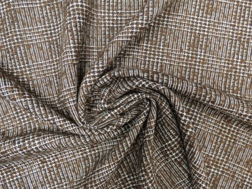 Lady McElroy Wool Tweed Coating Fabric Brown