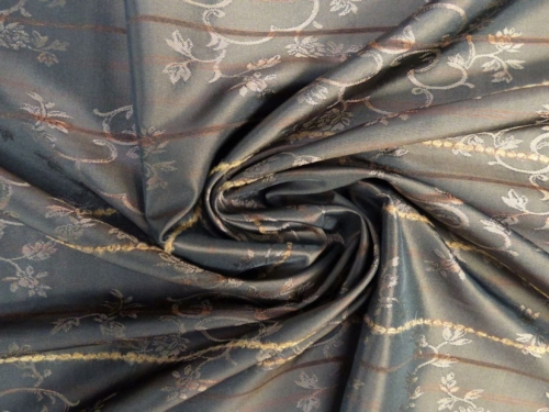 Lady McElroy Embroidered Woven Jacquard Fabric Brown