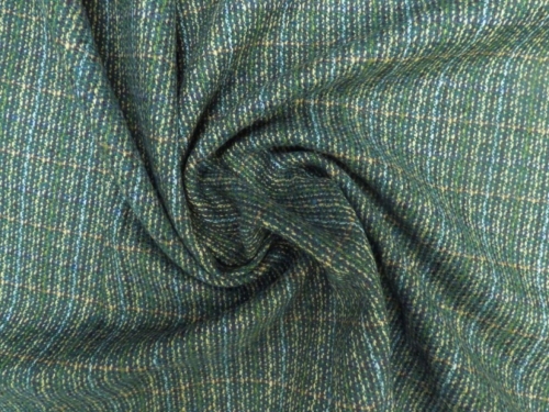 Lady McElroy Wool Tweed Coating Fabric Green
