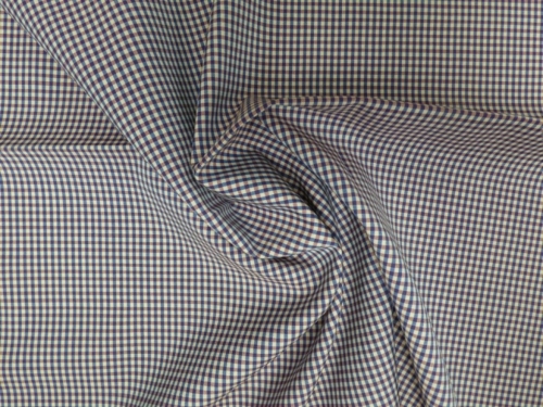 Lady McElroy 100% Wool Suiting Fabric Blue & Maroon