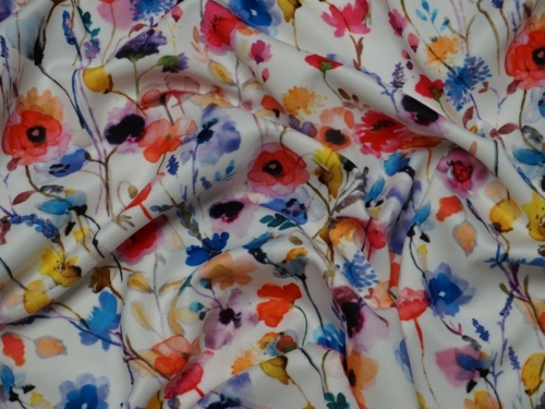 Lady McElroy Scuba Stretch Knit Fabric Multicoloured