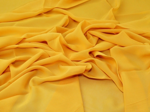 Deadstock Viscose Georgette Fabric Mustard