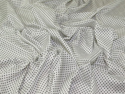 Deadstock Cotton Viscose Dobby Fabric Black