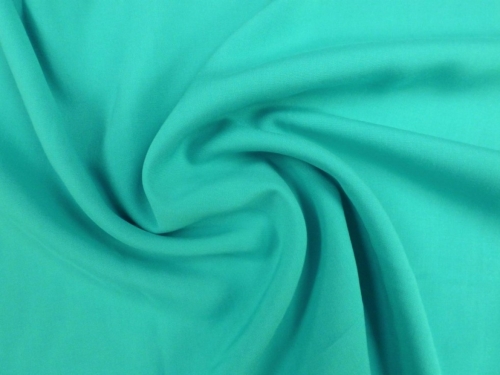 Lady McElroy Viscose Challis Fabric Turquoise