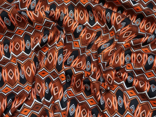 Lady McElroy Cotton Woven Jacquard Fabric Bronze