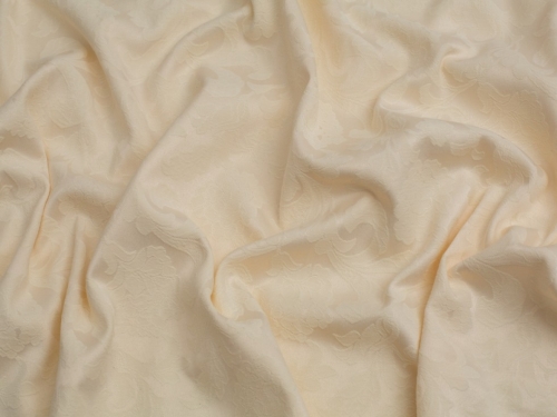 Deadstock Baroque Stretch Woven Jacquard Fabric Champagne
