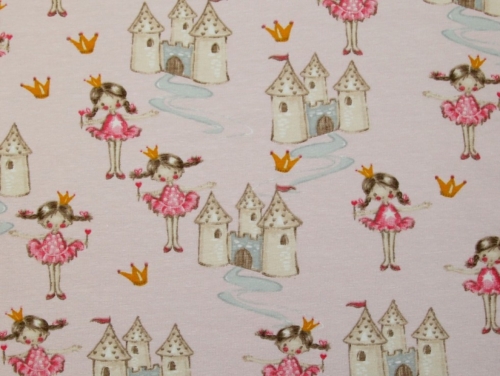Stof France Cotton Jersey Stretch Knit Fabric Pink