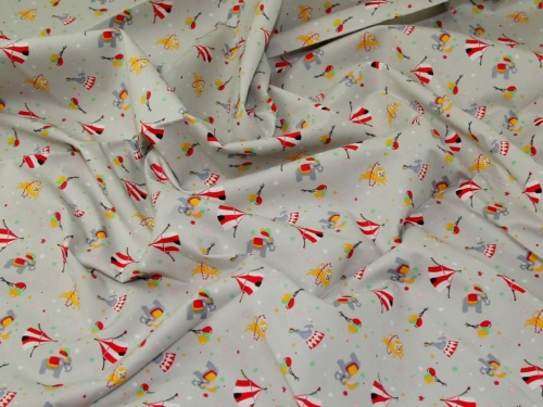 Deadstock 100% Cotton Poplin Fabric Silver