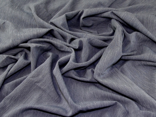 Deadstock Melange Polyester Suiting Fabric Dark Grey