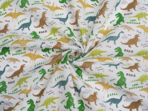 Printed Polycotton Fabric Green