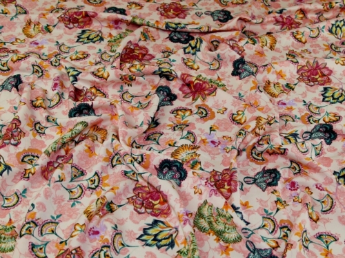 Deadstock Royal Micro Satin Fabric Pink