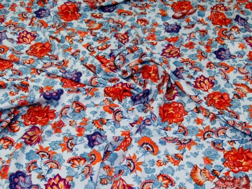 Deadstock Royal Micro Satin Fabric Blue
