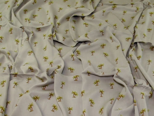 Deadstock Viscose Challis Fabric Beige