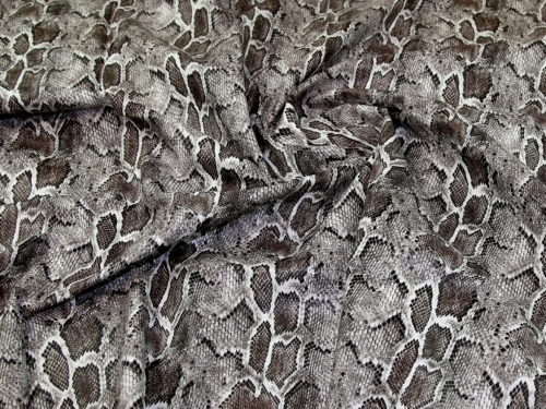 Deadstock Faux Leather Fabric Pewter