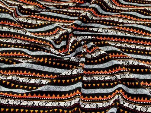 Deadstock Woven Jacquard Fabric Multicoloured