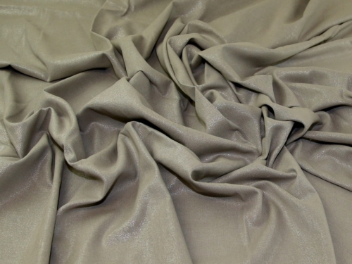 Deadstock Shimmer Linen Viscose Fabric Mushroom