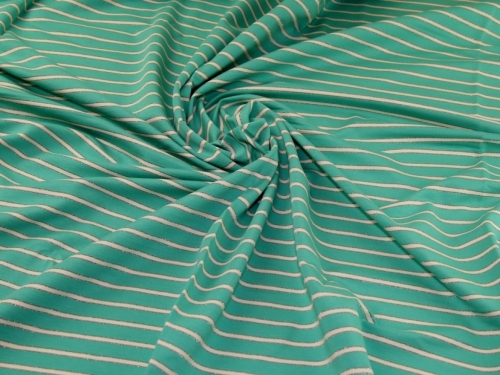 John Louden Loop Back French Terry Stretch Knit Fabric Mint