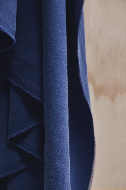 Meet MILK Tencel Lyocell Crispy Crepe Fabric Lapis