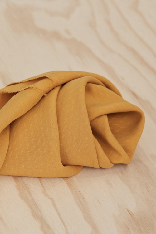 Meet MILK Tencel Lyocell Diamond Jacquard Crepe Fabric Amber