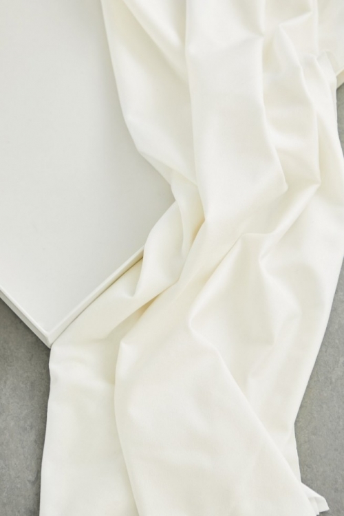 Meet MILK Tencel Lyocell Jersey Stretch Knit Fabric Bright White