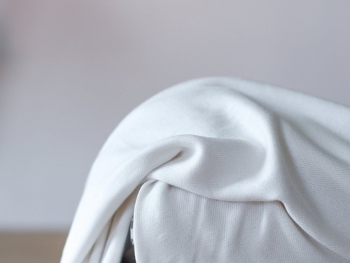 Meet MILK Soft Lima Sweater Knit Stretch Fabric Bright White