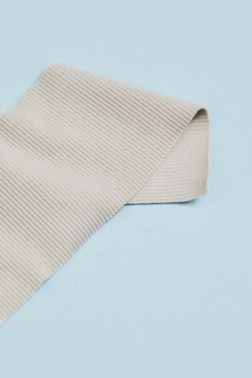 Mind The MAKER Organic Cotton Rib Stretch Knit Fabric Mist