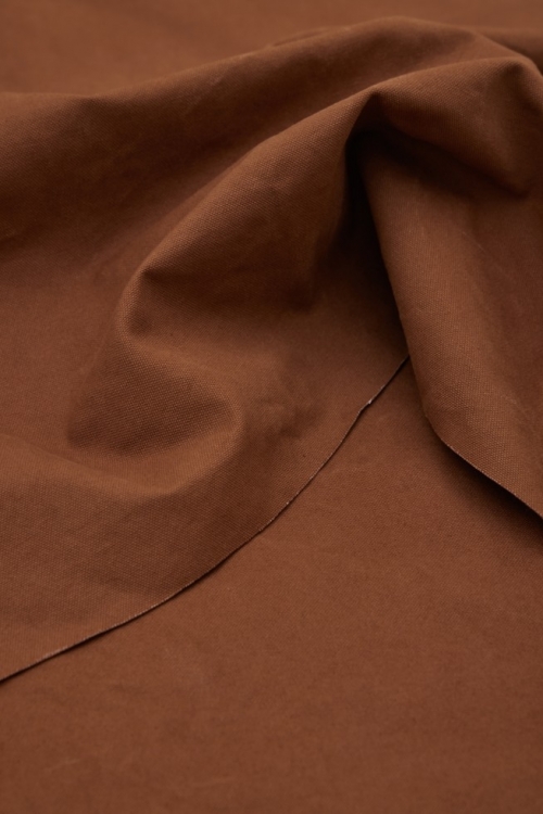 Mind The MAKER Organic Washed Cotton Canvas Fabric Bronze