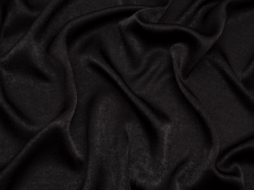 Minerva Core Range Velvet Touch Satin Fabric Black