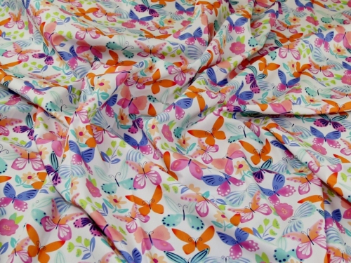 John Louden 100% Cotton Poplin Fabric Multicoloured