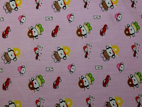 Deadstock 100% Cotton Fabric Pink