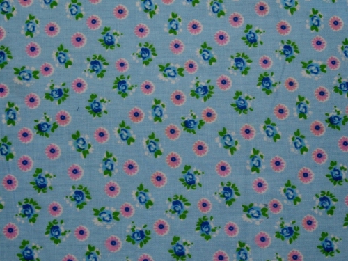 Deadstock 100% Cotton Fabric Blue