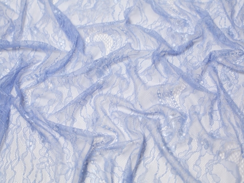 Fine Chantilly Lace Fabric Cornflower