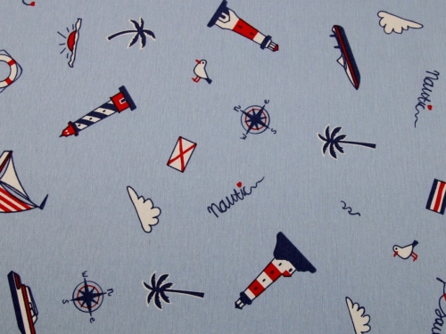 Deadstock Cotton Canvas Fabric Blue