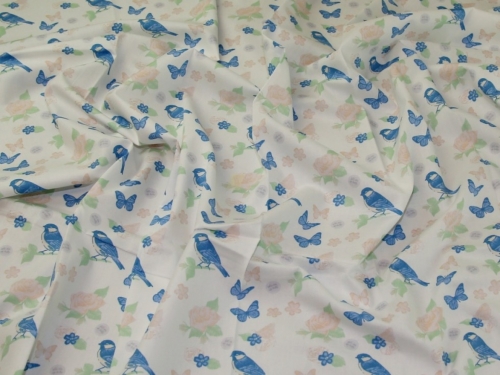 Deadstock 100% Cotton Poplin Fabric Orange