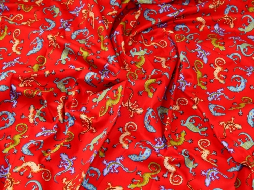 Deadstock 100% Cotton Poplin Fabric Red