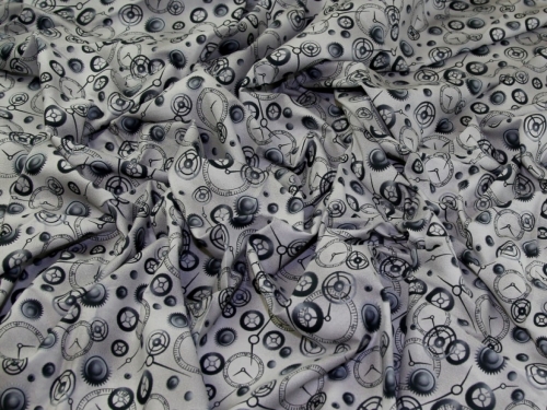 Deadstock 100% Cotton Poplin Fabric Grey
