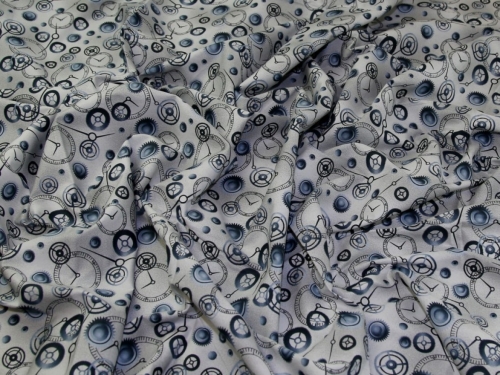 Deadstock 100% Cotton Poplin Fabric Pewter
