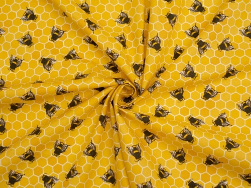 Rose and Hubble 100% Cotton Poplin Fabric Honey