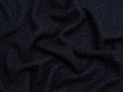 Minerva Core Range Boucle Textured Coating Fabric Navy