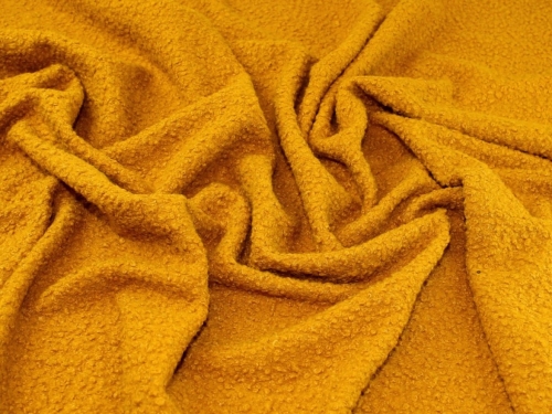 Minerva Core Range Boucle Textured Coating Fabric Ochre