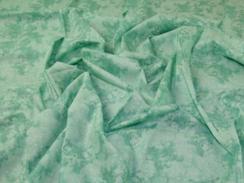 John Louden 100% Cotton Fabric Mint