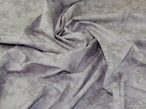 John Louden 100% Cotton Fabric Silver