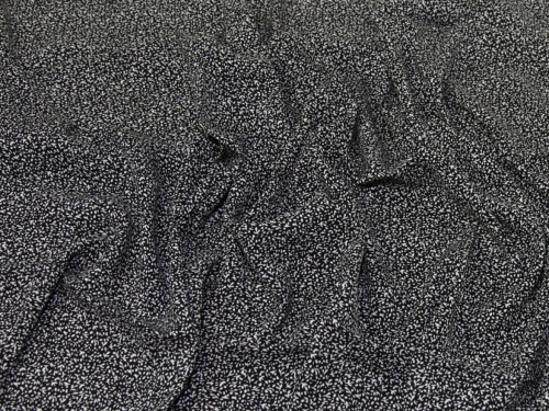 Deadstock Viscose Challis Fabric Black