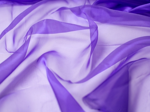 Deadstock Crystal Organdy Fabric Purple