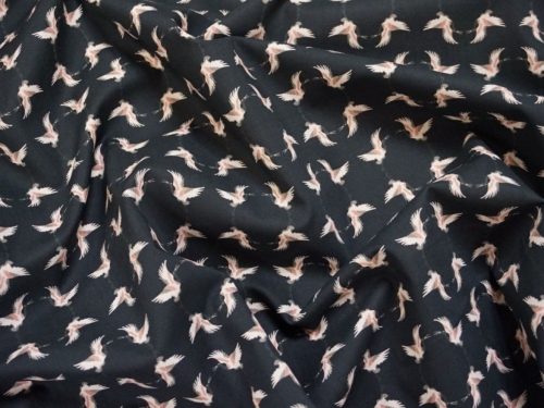 Lady McElroy Marlie Cotton Lawn Fabric Navy