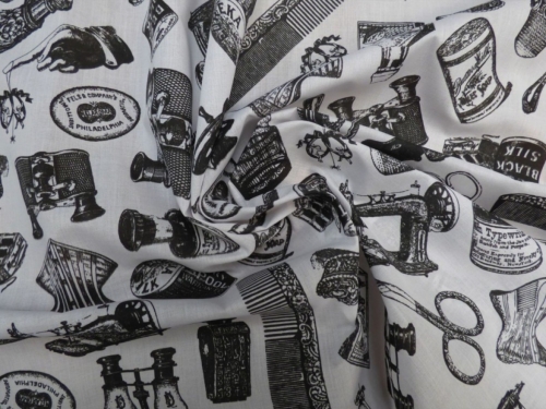 Lady McElroy 100% Cotton Poplin Fabric Grey